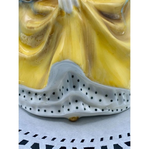 SOLD**Royal Doulton Sandra HN2275 Figurine, Lady in yellow dress, England, - Picture 7 of 13